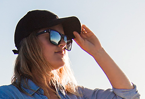 Girl looking into distance